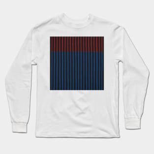 Red Blue Striping Long Sleeve T-Shirt